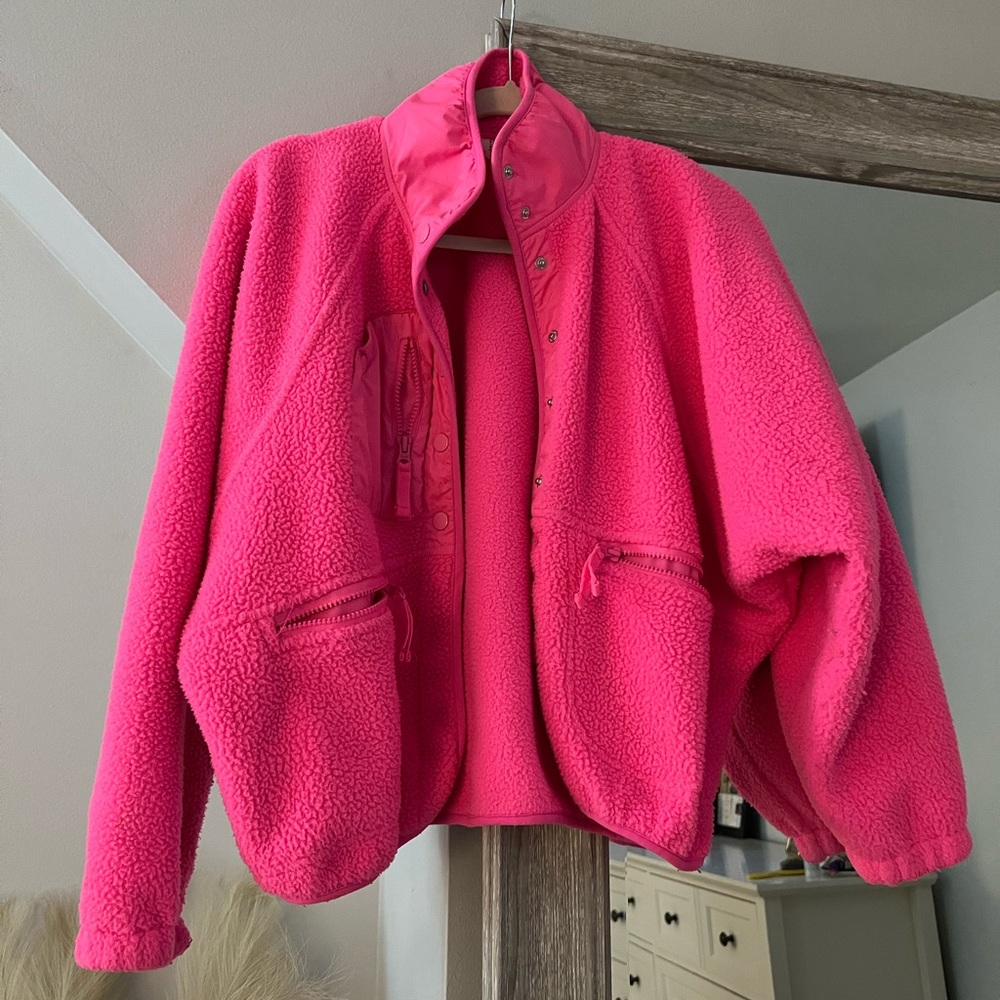 Free People Movement Hit the Slopes Jacket - Hot Pink